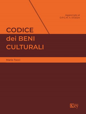cover image of Codice dei beni culturali